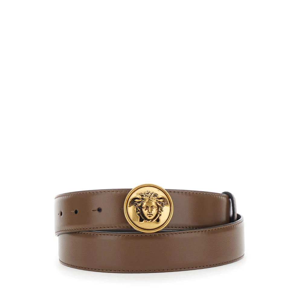 Versace Uomo Marrone - Cintura In Pelle 3-5 Cm - Accessories - 85 Cm