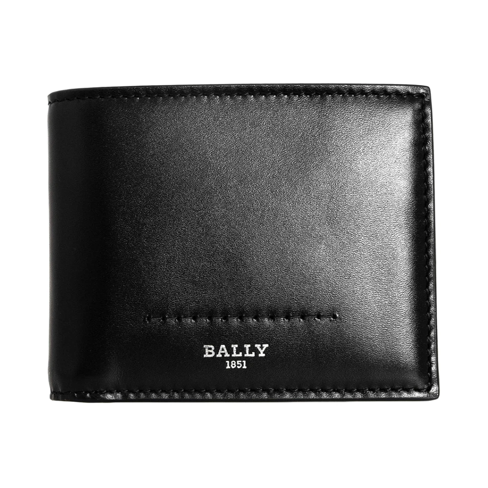 Bally Klassieke Leren Portemonnee Black Heren