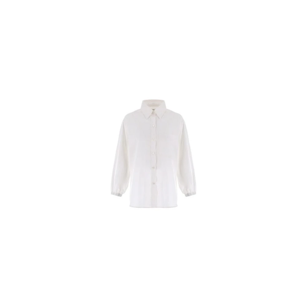 Herno Cotton Parachute Fabric Shirt White Dames