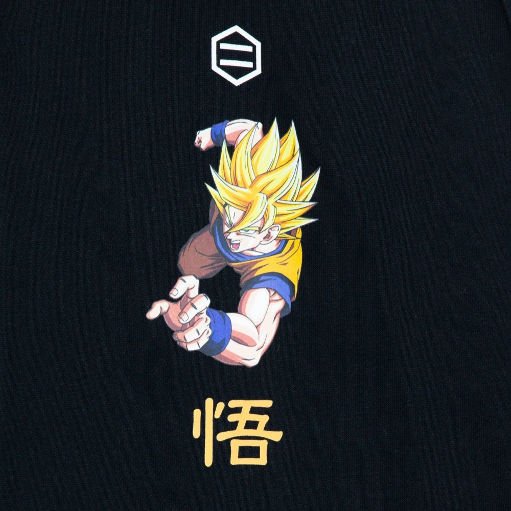 Dolly Noire Goku Super Saiyan Zip Hoodie Zwart Black Heren