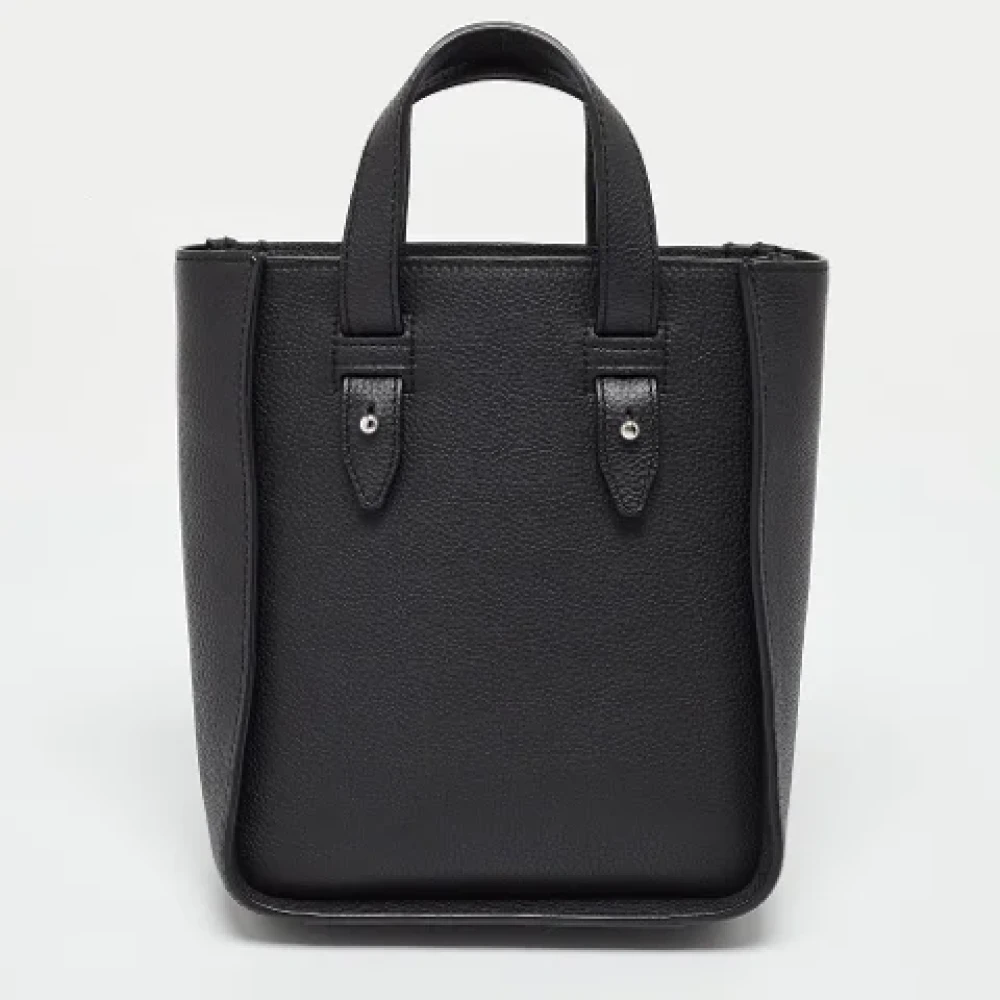Dior Vintage Pre-owned Leather totes Black Heren
