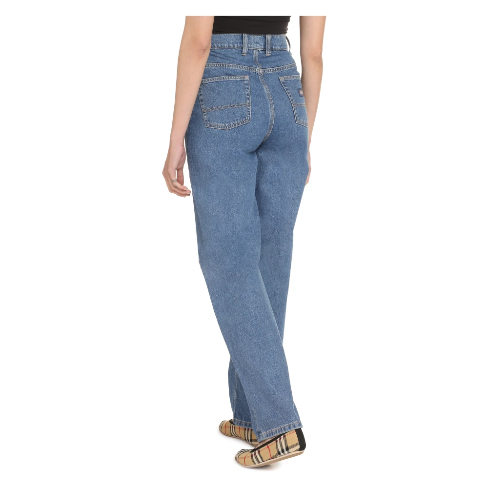 Dickies Reguliere jeans met koperen klinknagels Blue Dames