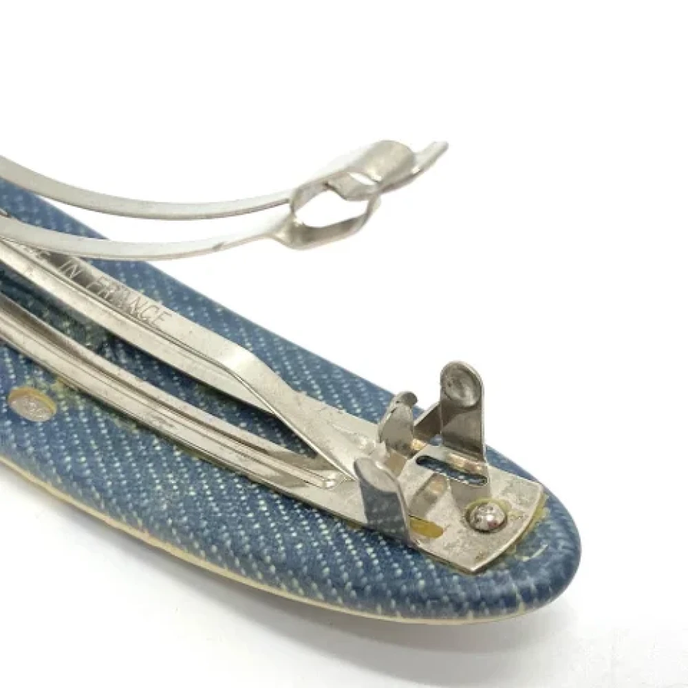 Chanel Vintage Pre-owned Plastic hair-accessories Blue Dames