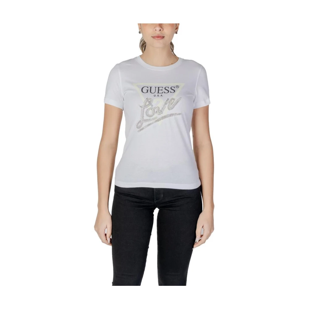 Guess - Tops > T-Shirts - White - Guess - Modalova
