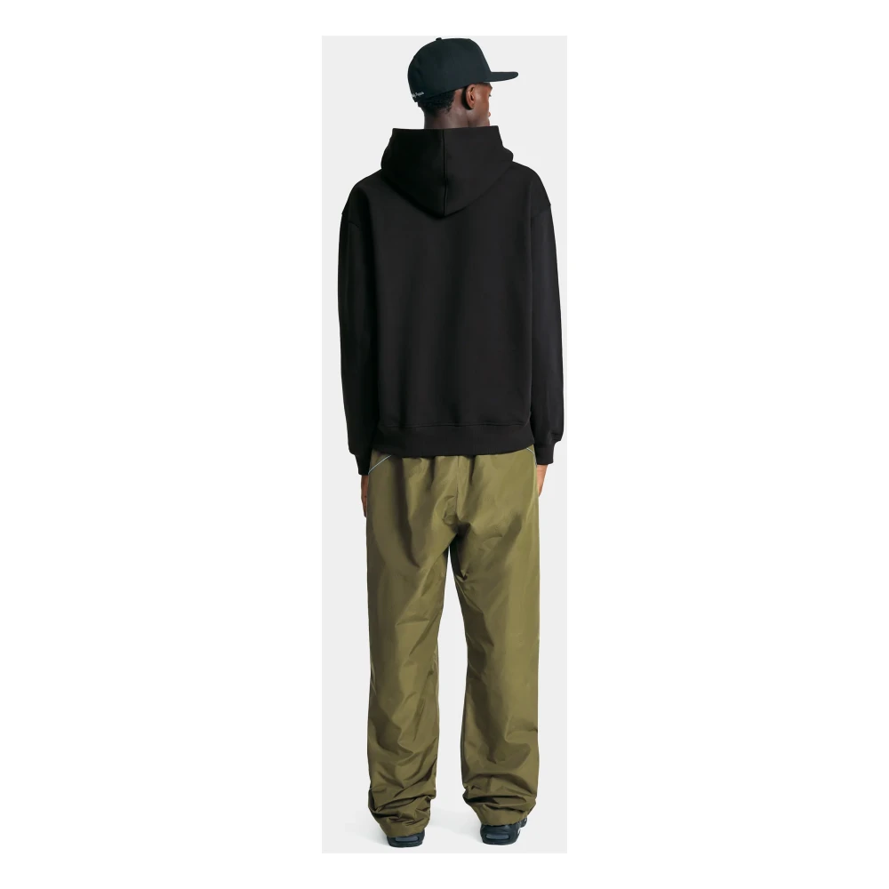 Daily Paper Zwarte Rewind Hoodie met Glow Prints Black Heren