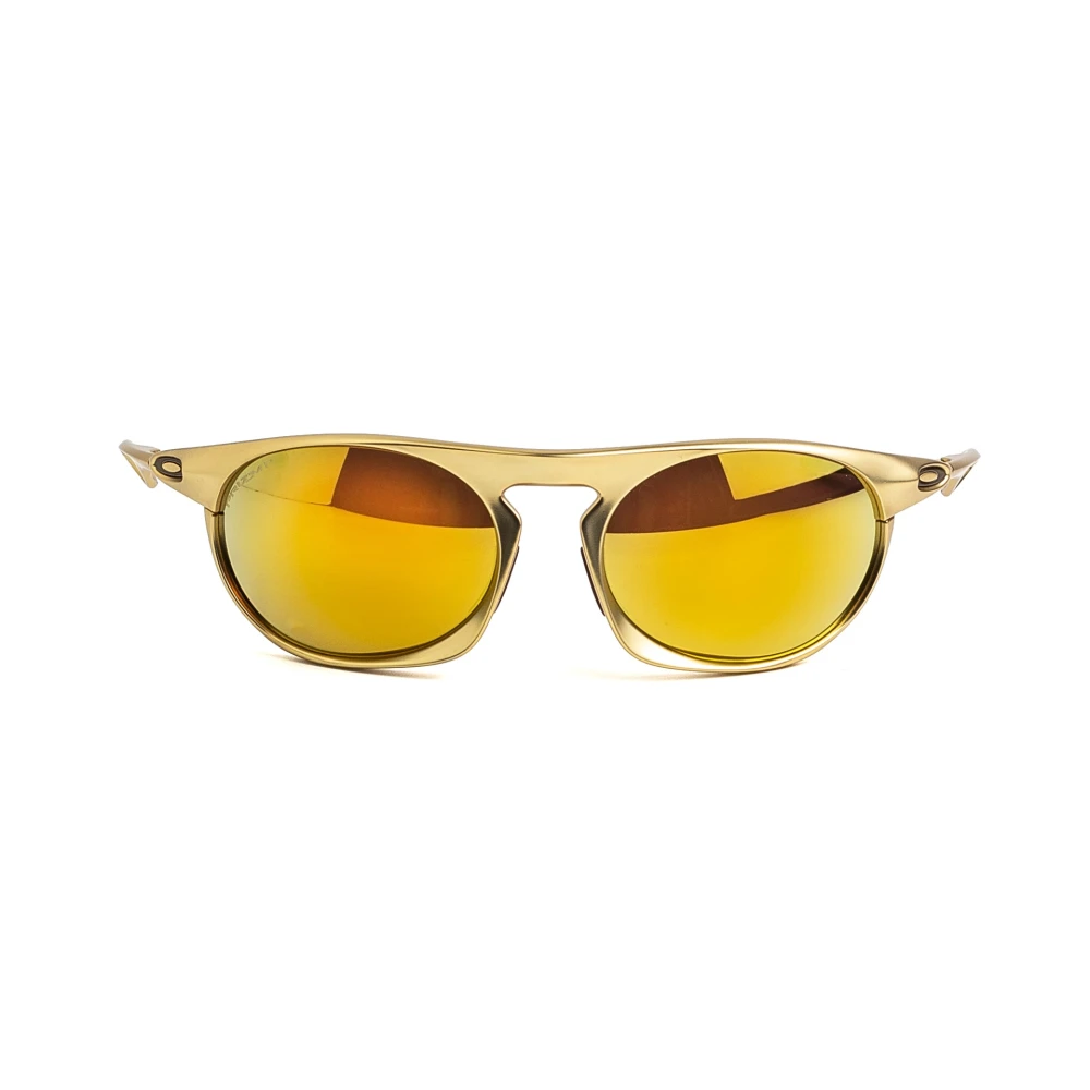 Oakley Gold Oo4065 Neo Jacket 406506 Man Sunglasses Aluminum Round Polarized - Image 3