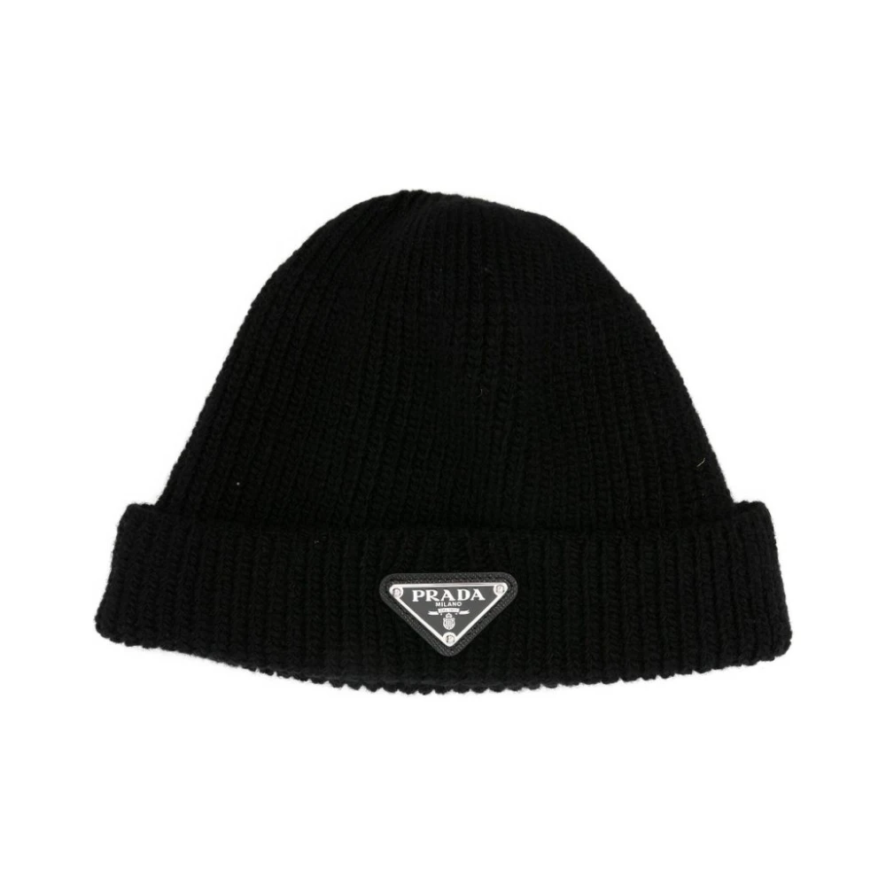 Prada Black Stylish Hats - Male - Accessories - Black - M - Accessories