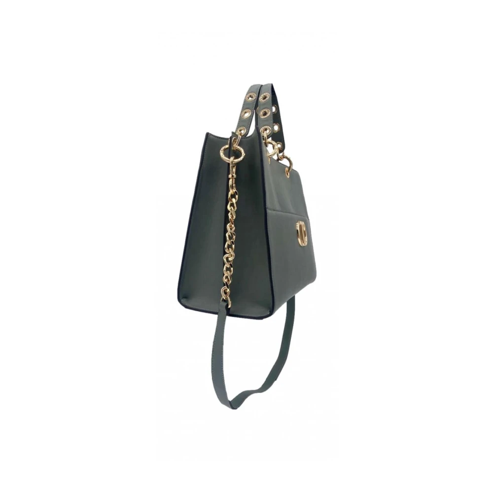 Twinset Gestructureerde Handtas met Afneembare Schouderband Green Dames
