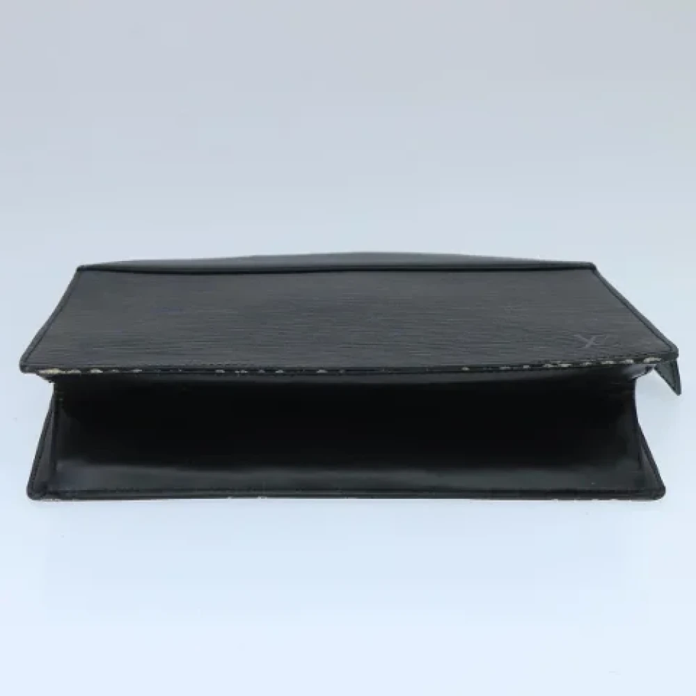Louis Vuitton Vintage Pre-owned Leather pouches Black Dames