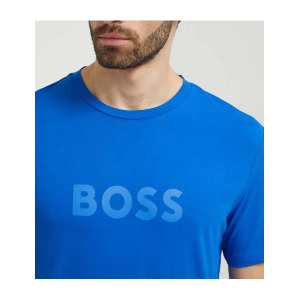 Hugo Boss Heren Casual T-shirt Blue Heren