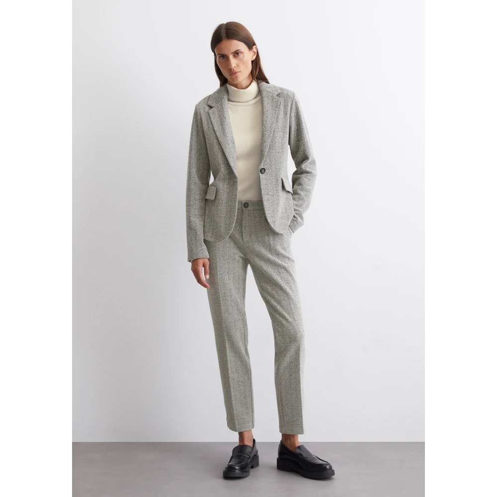 Marc O'Polo Gewone jersey blazer Gray Dames