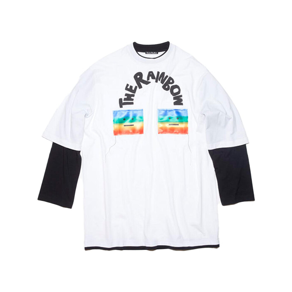 Acne studios best sale rainbow t shirt