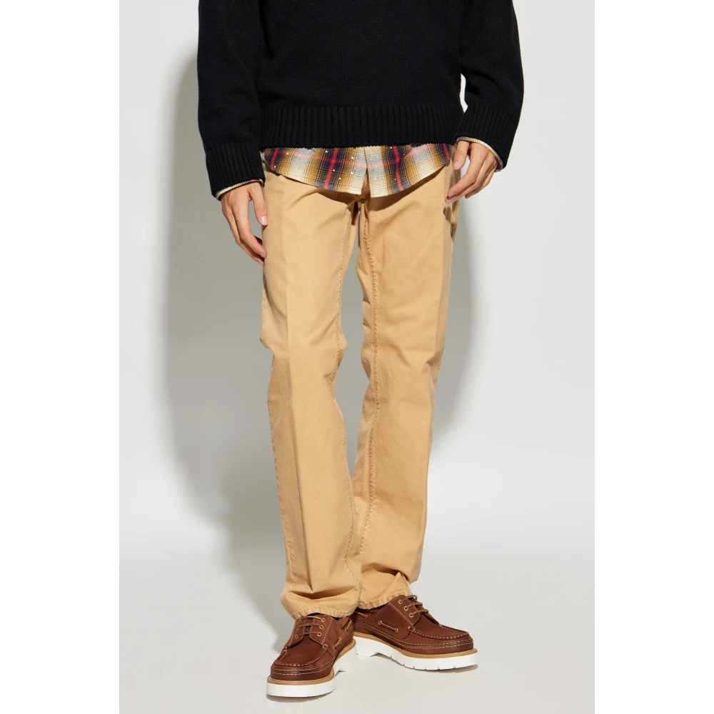 Dsquared2 Broek met Logo Beige Heren