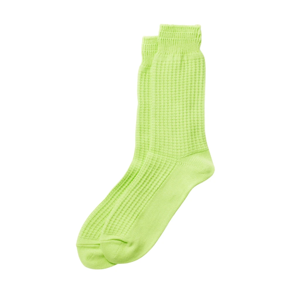 RoToTo Wafel Crew Sokken Green Heren