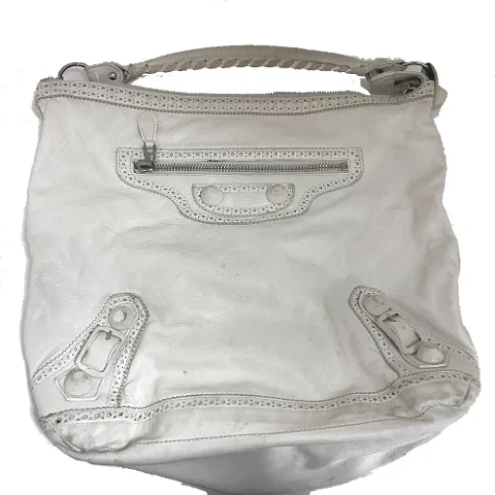 Balenciaga Vintage Pre-owned Leather shoulder-bags White Dames