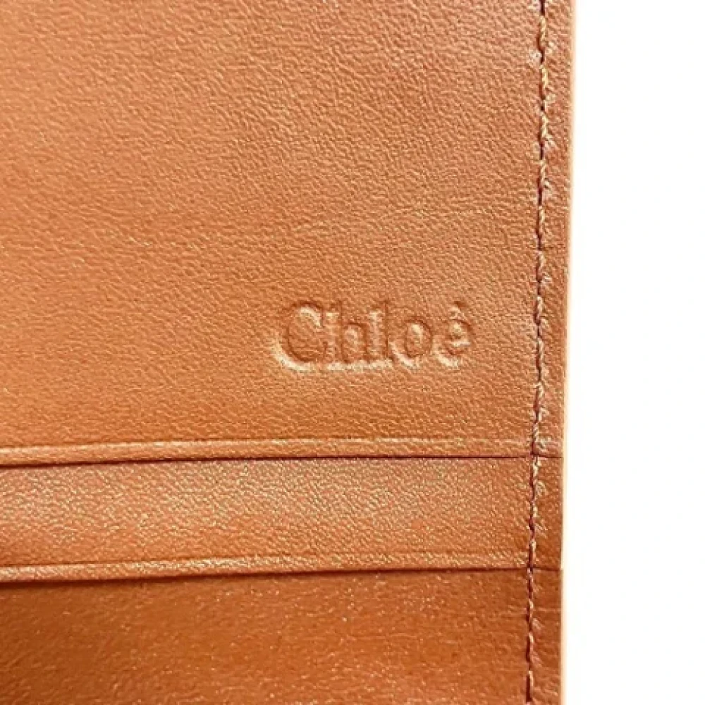 Chloé Pre-owned Leather wallets Brown Dames