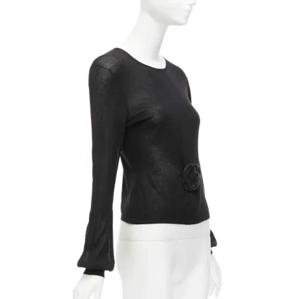 Gucci Vintage Pre-owned Leather tops Black Dames