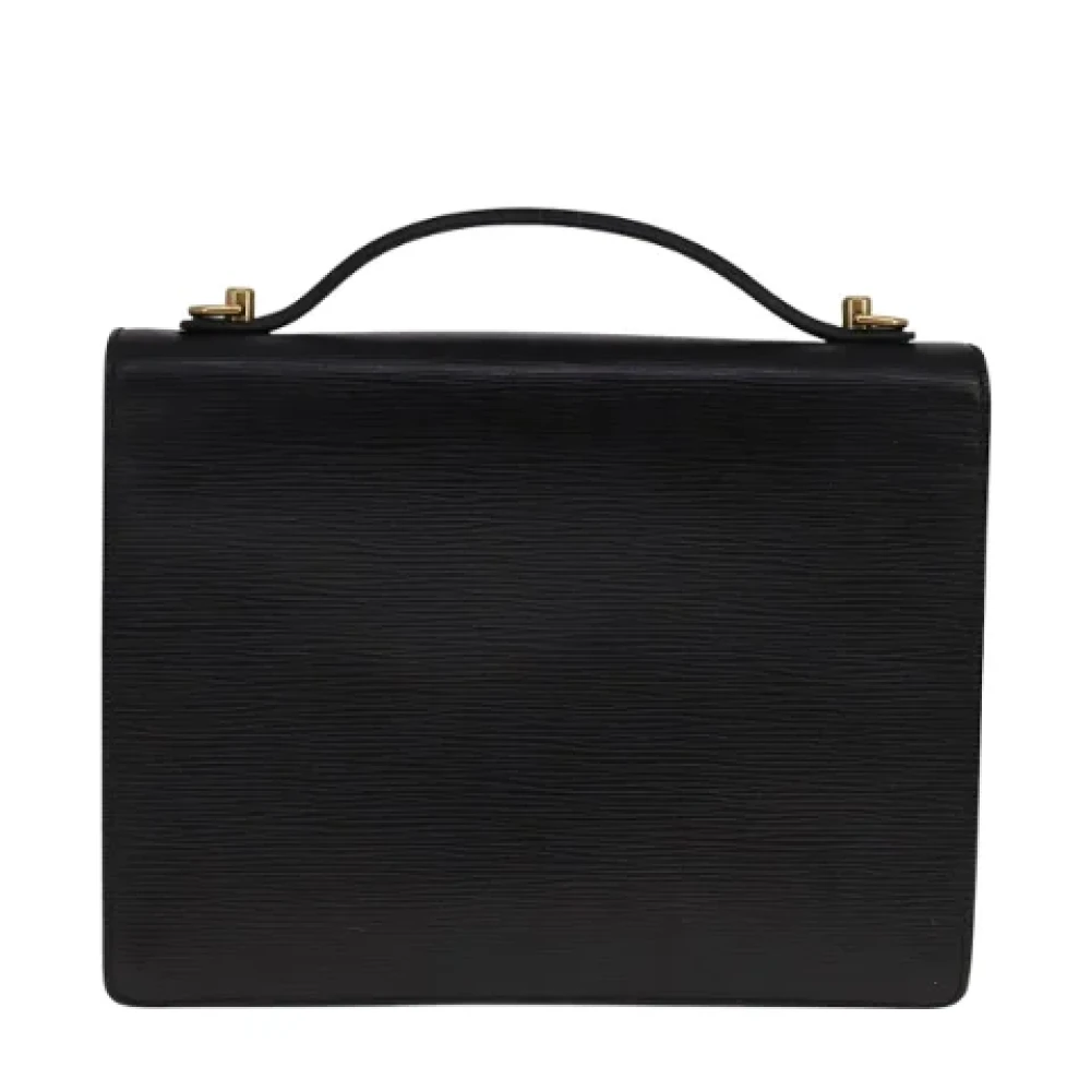 Louis Vuitton Vintage Pre-owned Leather handbags Black Dames