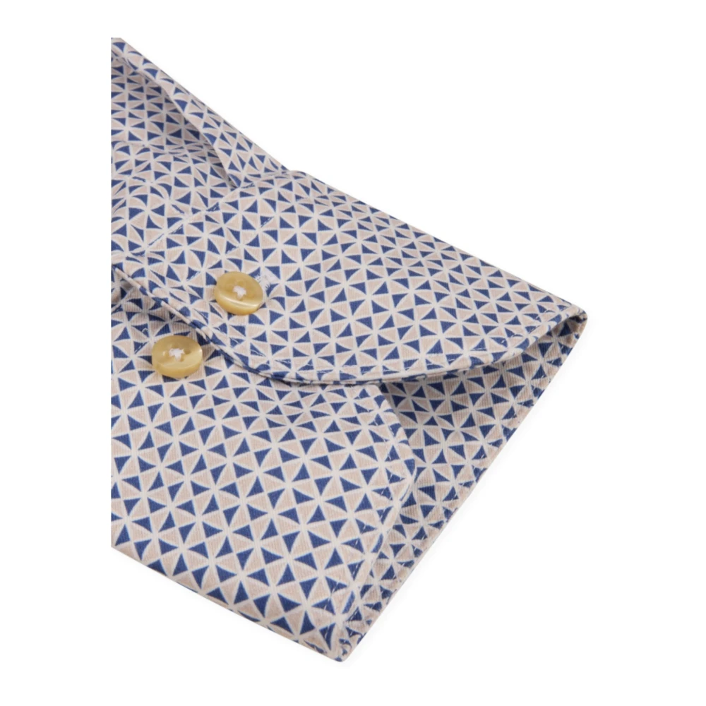 Stenströms Gestreept Slim Fit Twill Overhemd Blue Heren