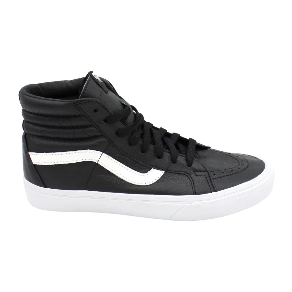 Vans Premium Leren Hoge Top Sneakers Heren Schoenen Zwart