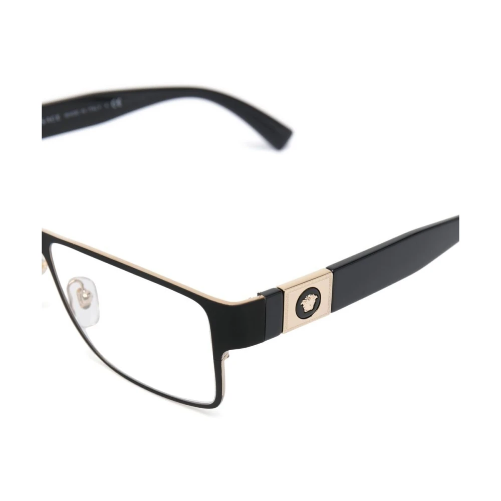 Versace Zwart Optisch Montuur Klassieke Stijl Black Heren