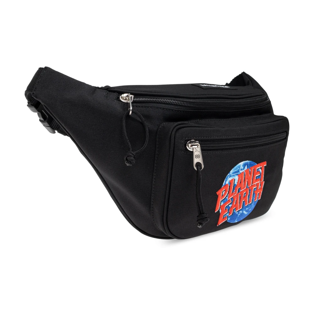 Balenciaga Belt bag "Planet Earth" Black Heren