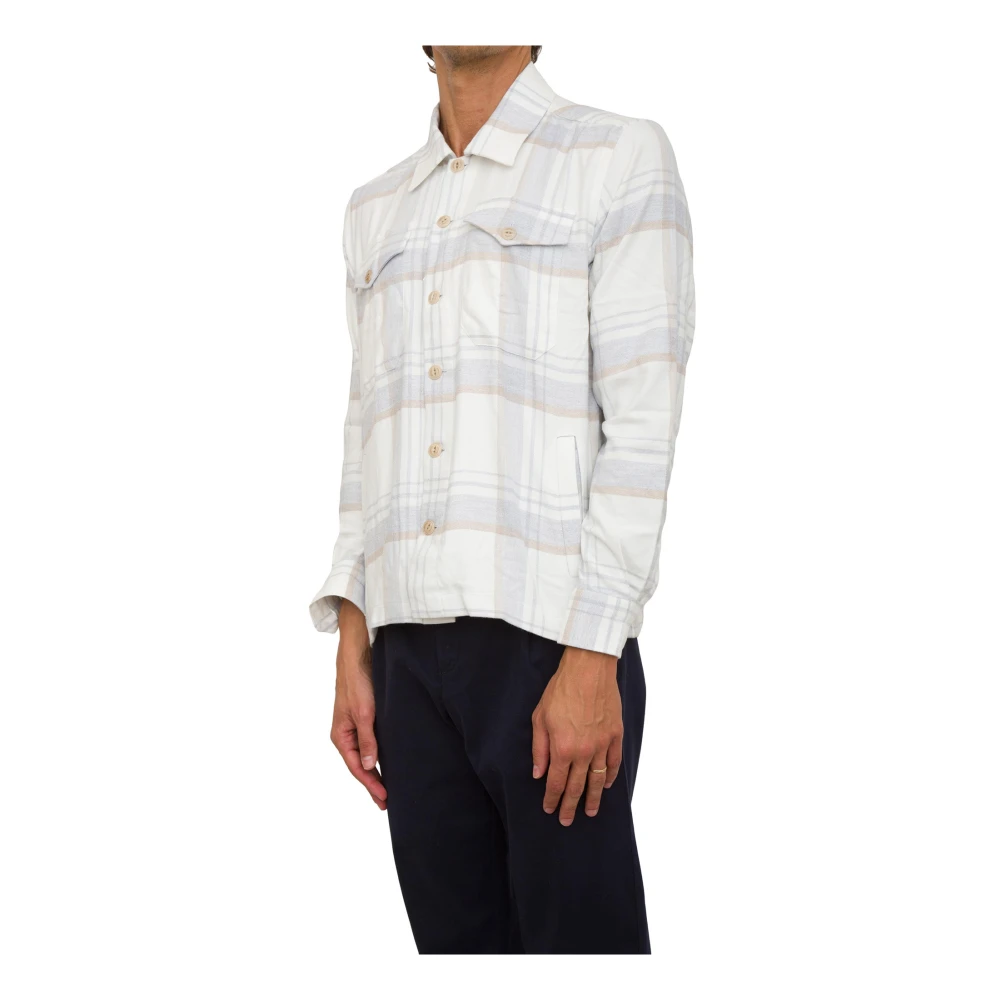 Eleventy Grijze Shirt met 4 Zakken Multicolor Heren