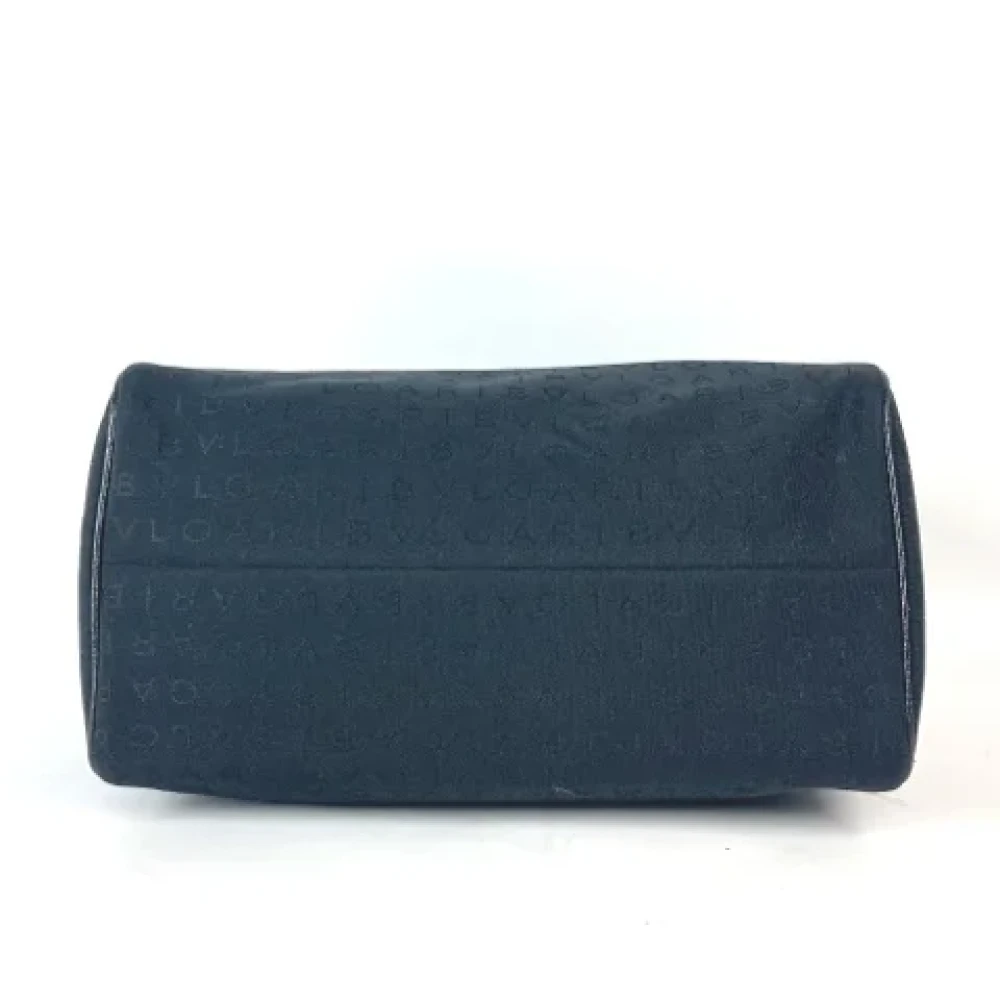 Bvlgari Vintage Pre-owned Canvas handbags Black Dames