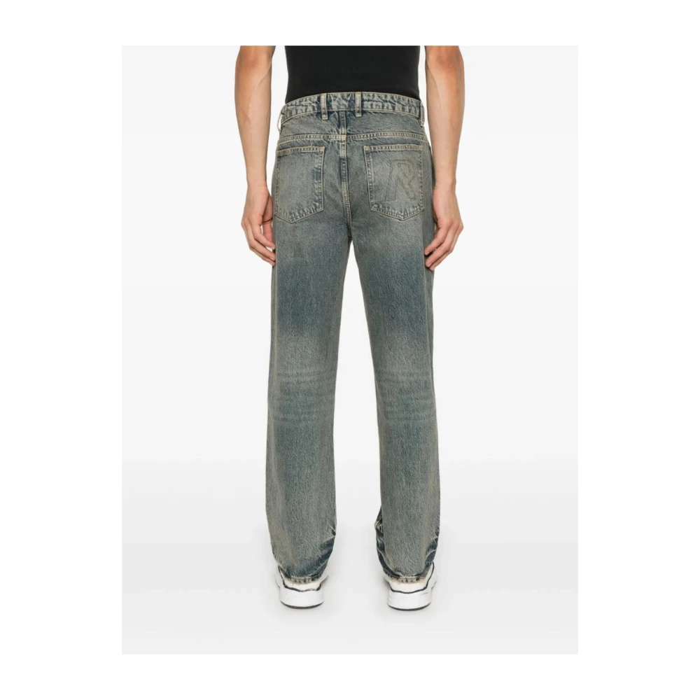 Represent Mid Blue Straight Leg Denim Broek Blue Heren