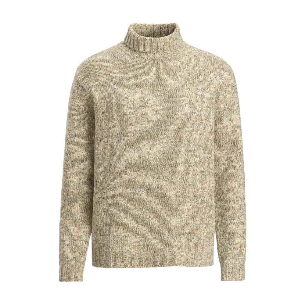Oscar Jacobson Beige Rollneck Sweater Mika Beige Heren