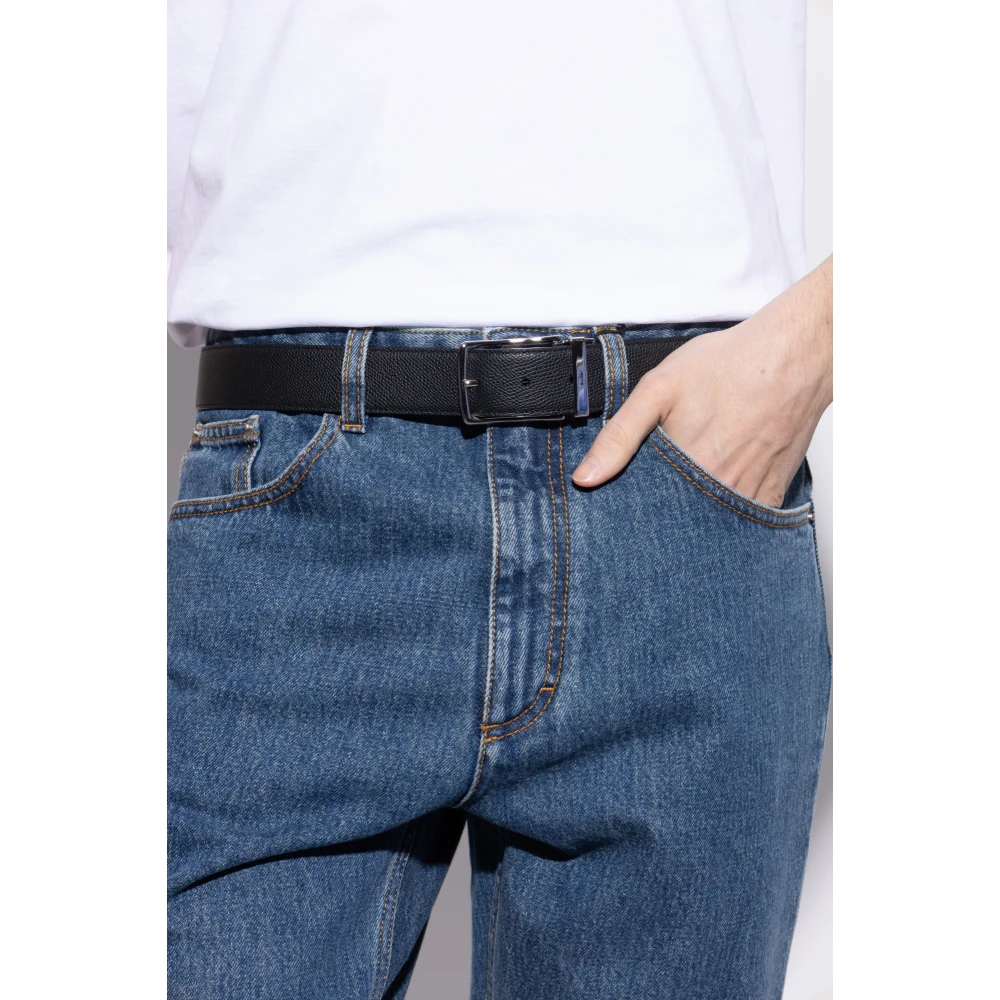 Bally Omkeerbare leren riem Black Heren