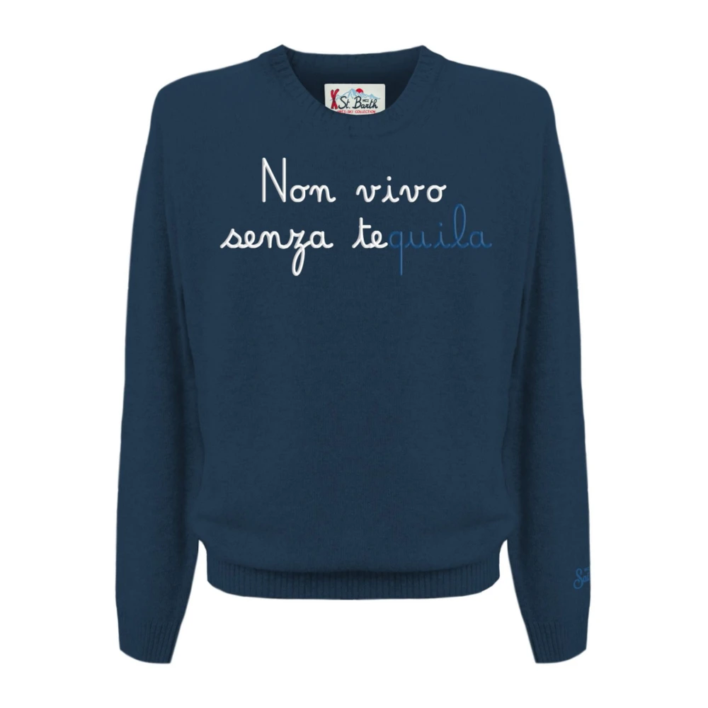 MC2 Saint Barth Stijlvolle Sweaters Collectie Blue Heren
