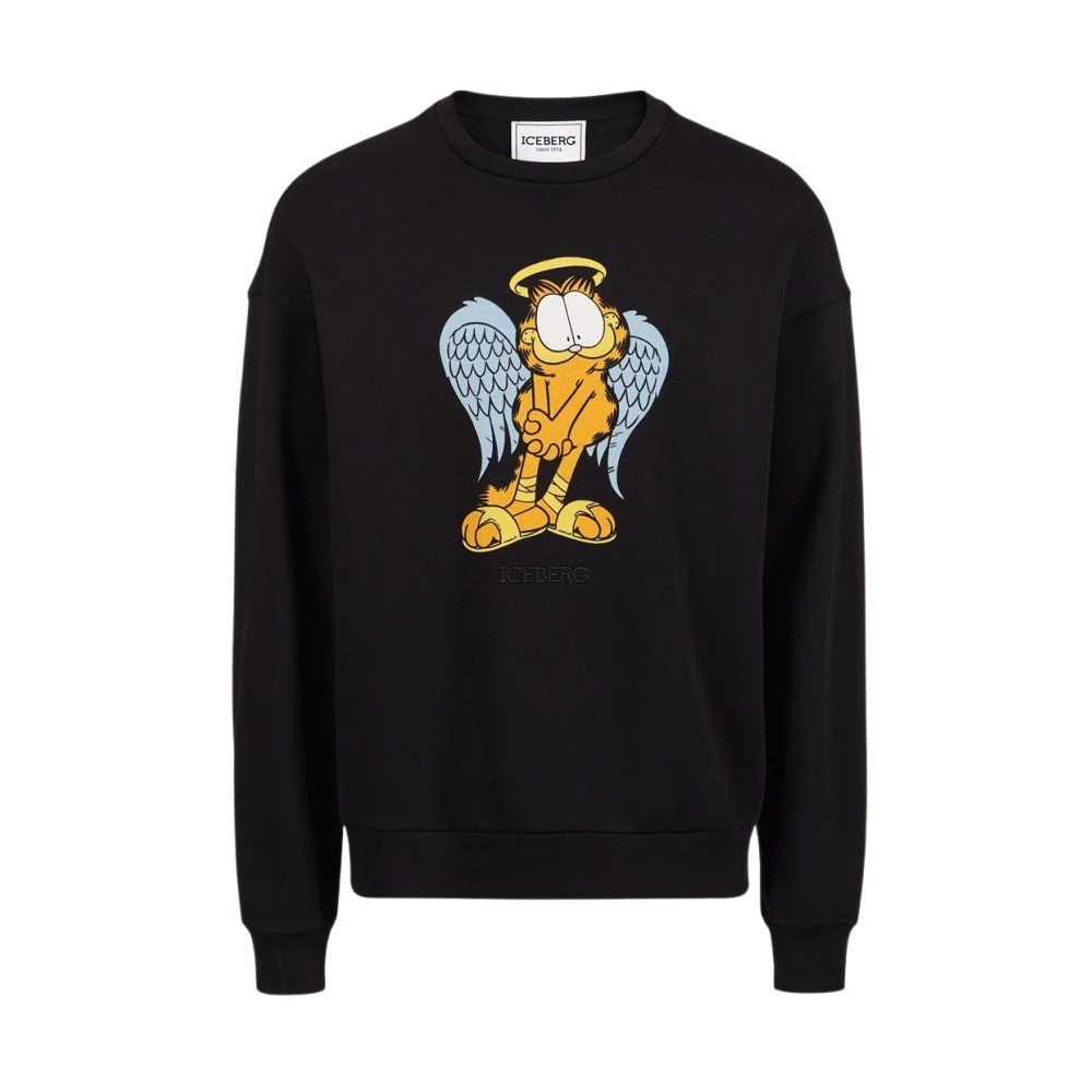 Iceberg Sweatshirt met Garfield ontwerp Black Heren