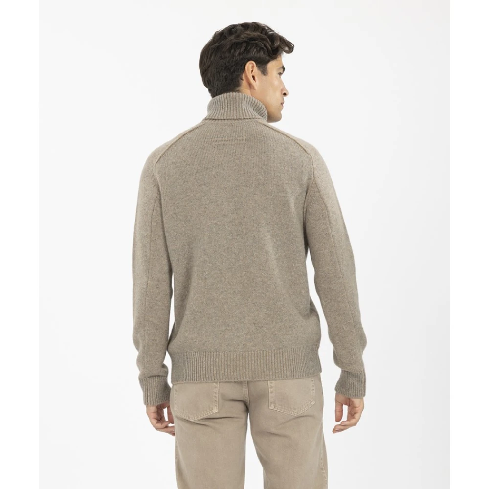 Ermenegildo Zegna Kasjmier coltrui met geribbelde details Brown Heren