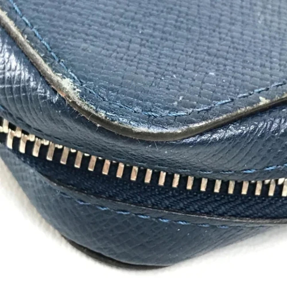 Louis Vuitton Vintage Pre-owned Leather wallets Blue Heren