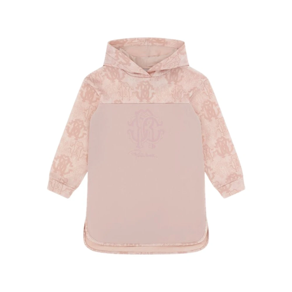 Roberto Cavalli Girls Pink Dresses, 16 Y, Logo Rc Dress Made In Italy