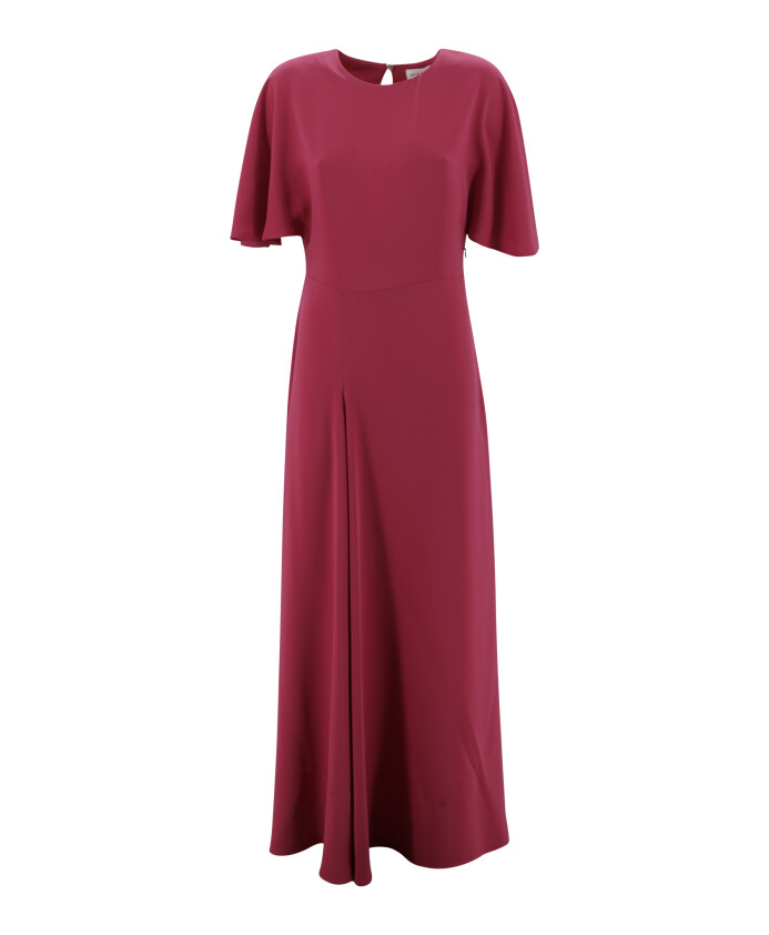 robe-fuchsia-en-cady-avec-fente