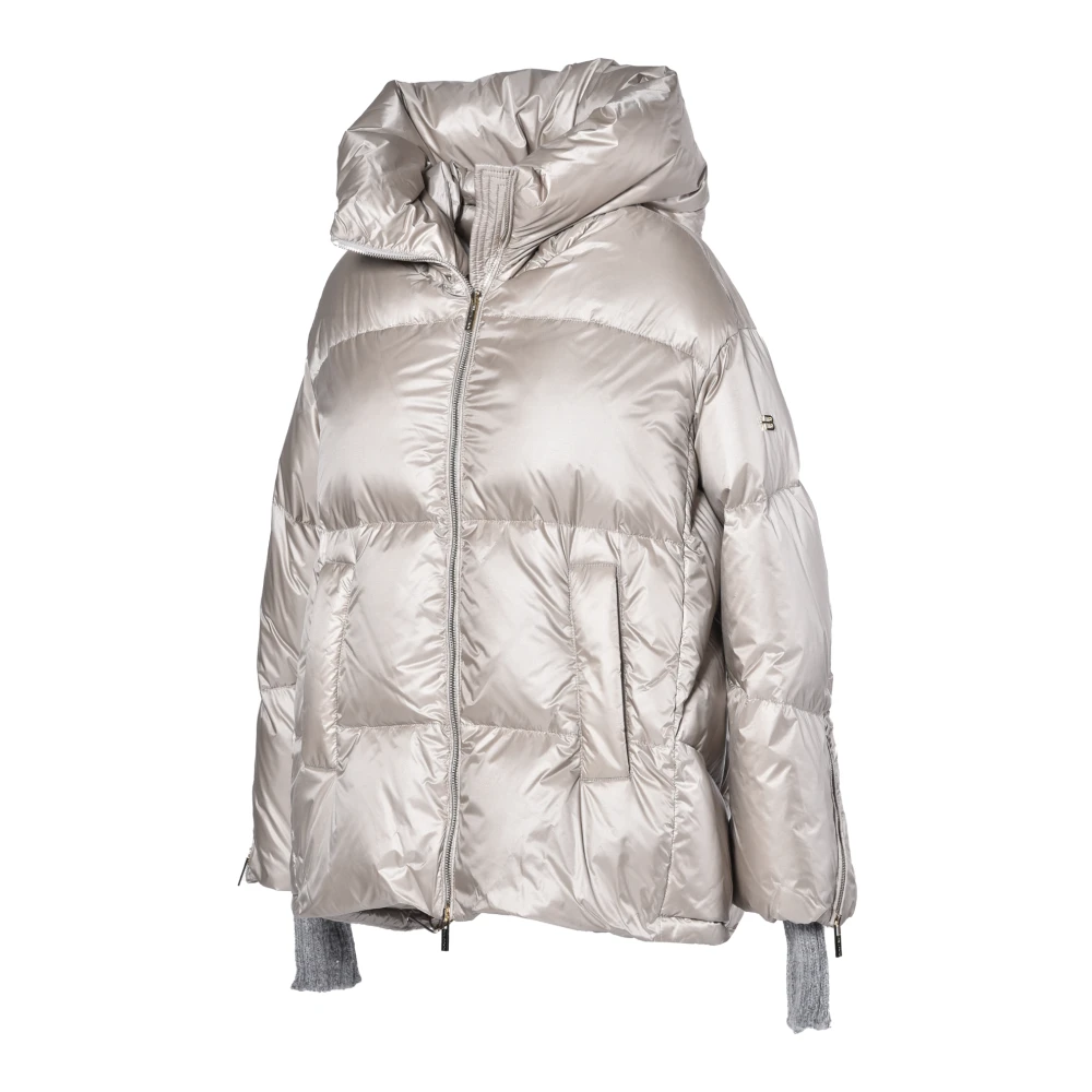 Baldinini Down Jacket Gray Dames