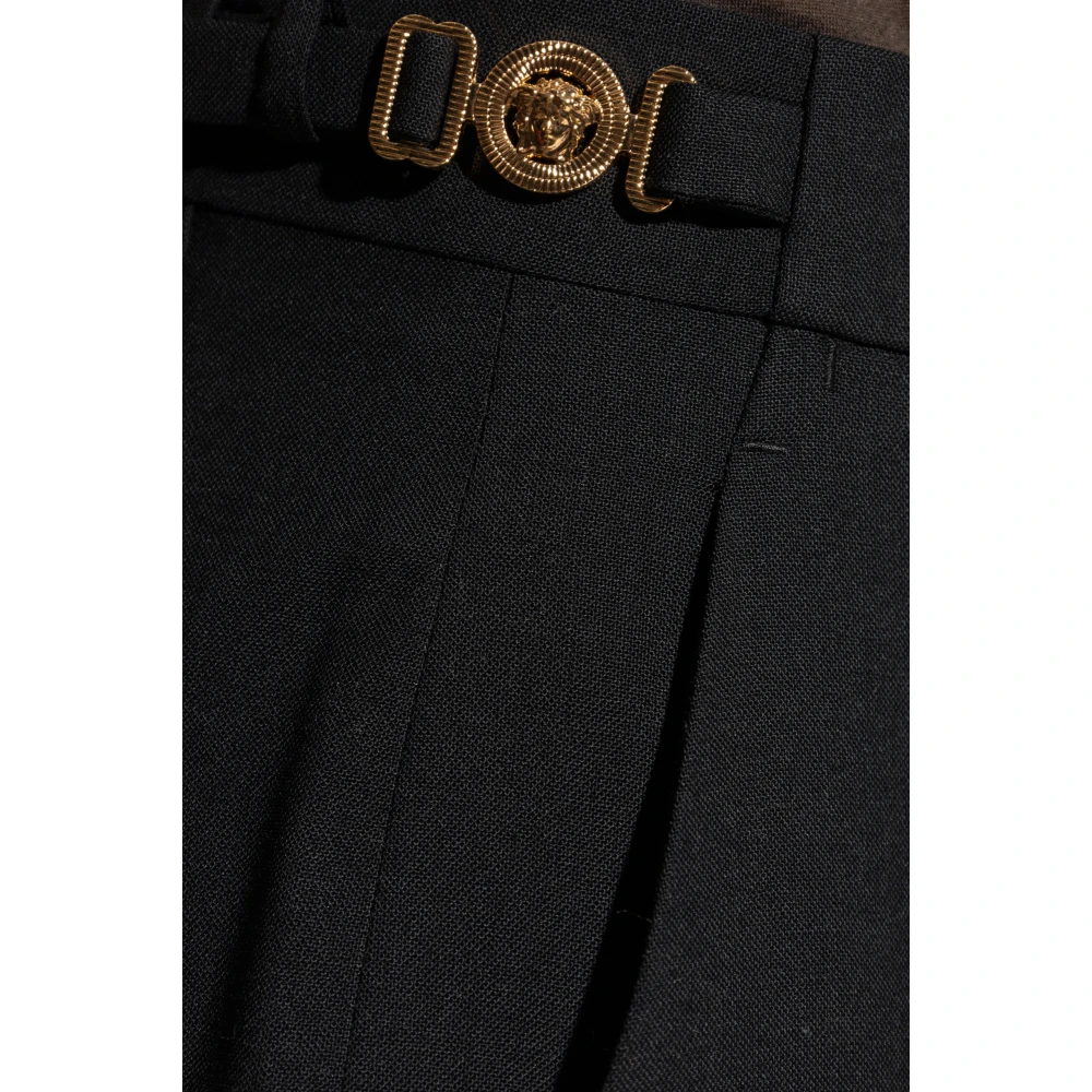 Versace Wollen broek Black Heren
