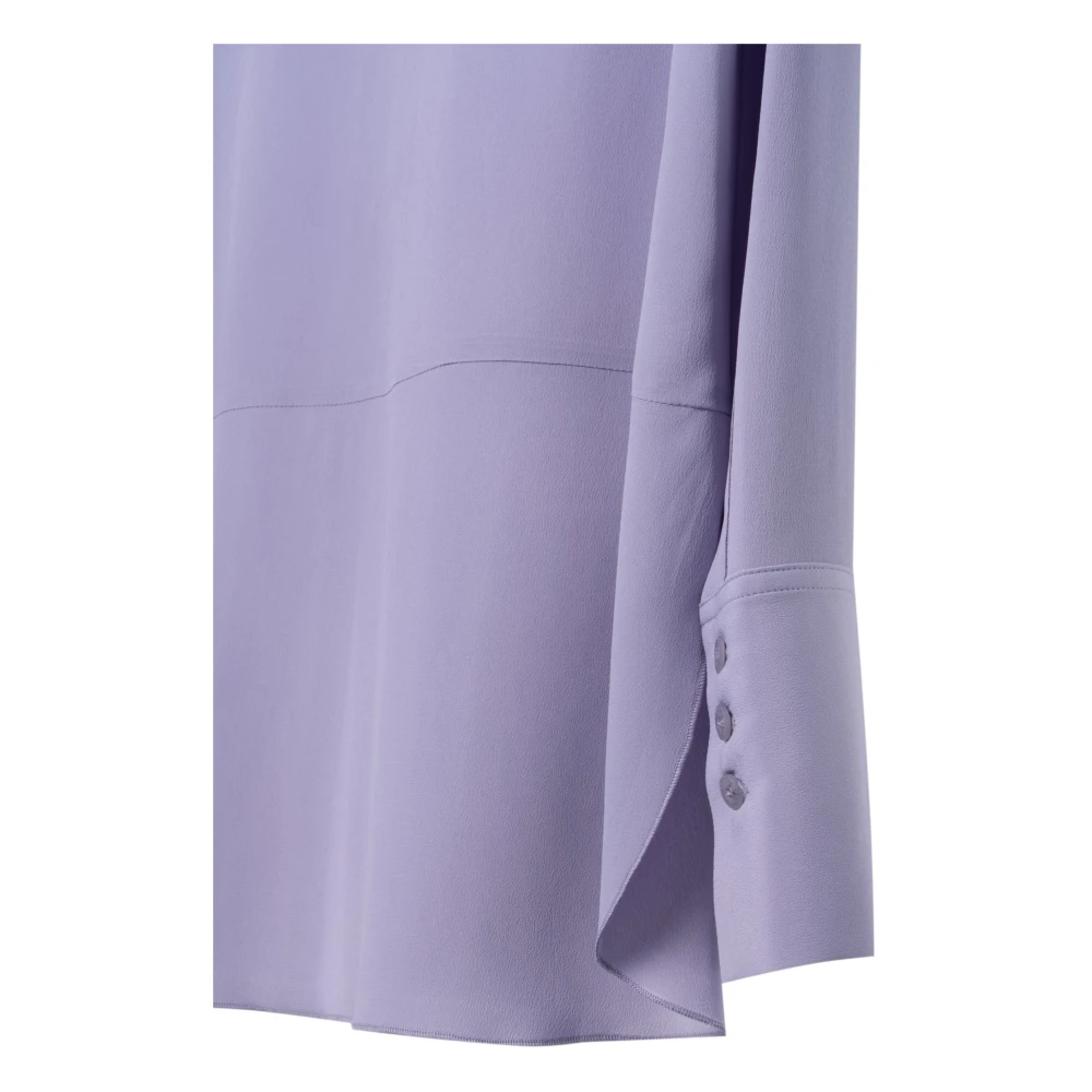 Seafarer Zijden V-hals Blouse Purple Dames
