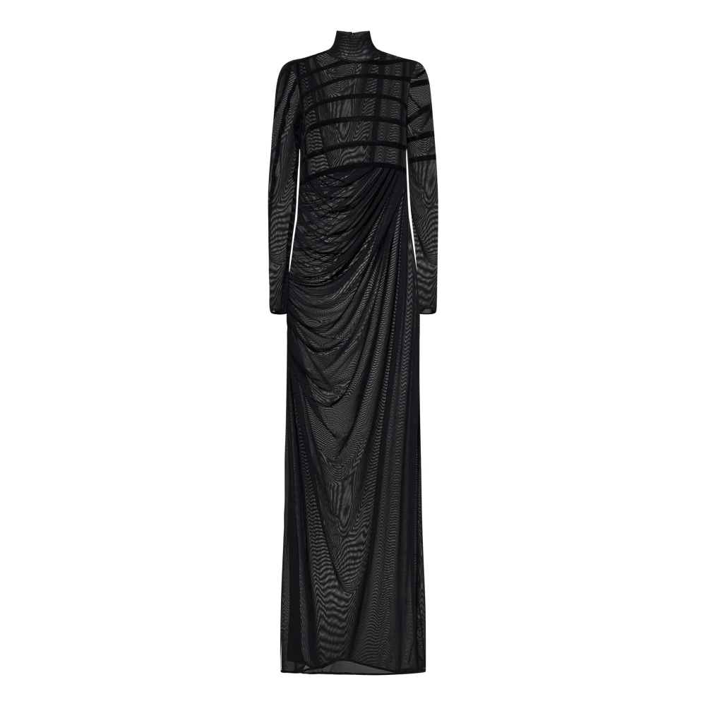 Jean Paul Gaultier Zwarte Jurk met Marinière Details Black Dames