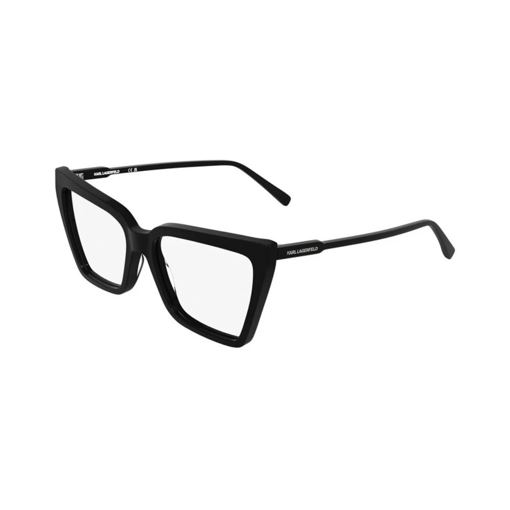 Karl Lagerfeld Black Glasses, Female, 56 Mm, Cat-Eye Frame