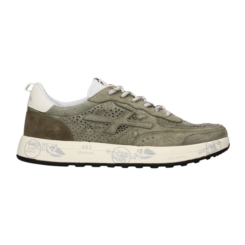 Premiata Green Sneakers, Male, 11 Uk, Nous Running Shoe