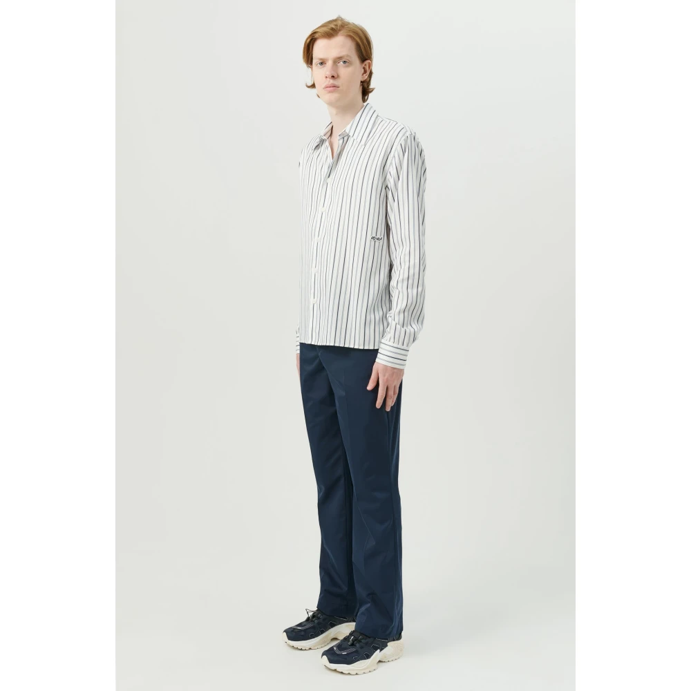 Soulland Lange mouwen shirt in Tencel stof Multicolor Heren