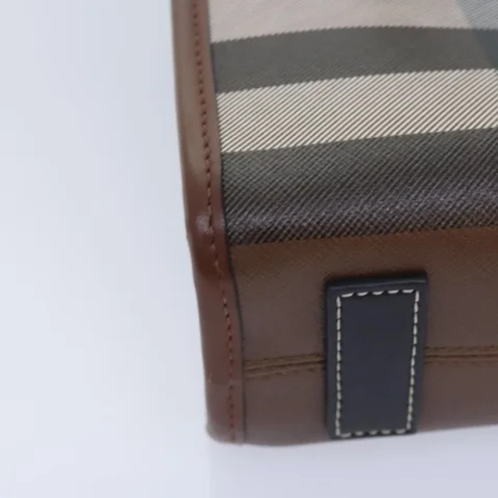 Burberry Vintage Pre-owned Leather handbags Brown Dames