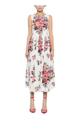 Flower Print Long Dress