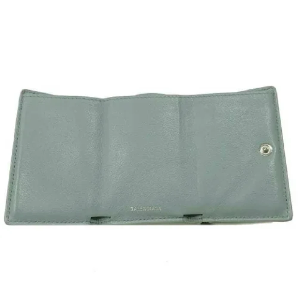 Balenciaga Vintage Pre-owned Leather wallets Blue Dames