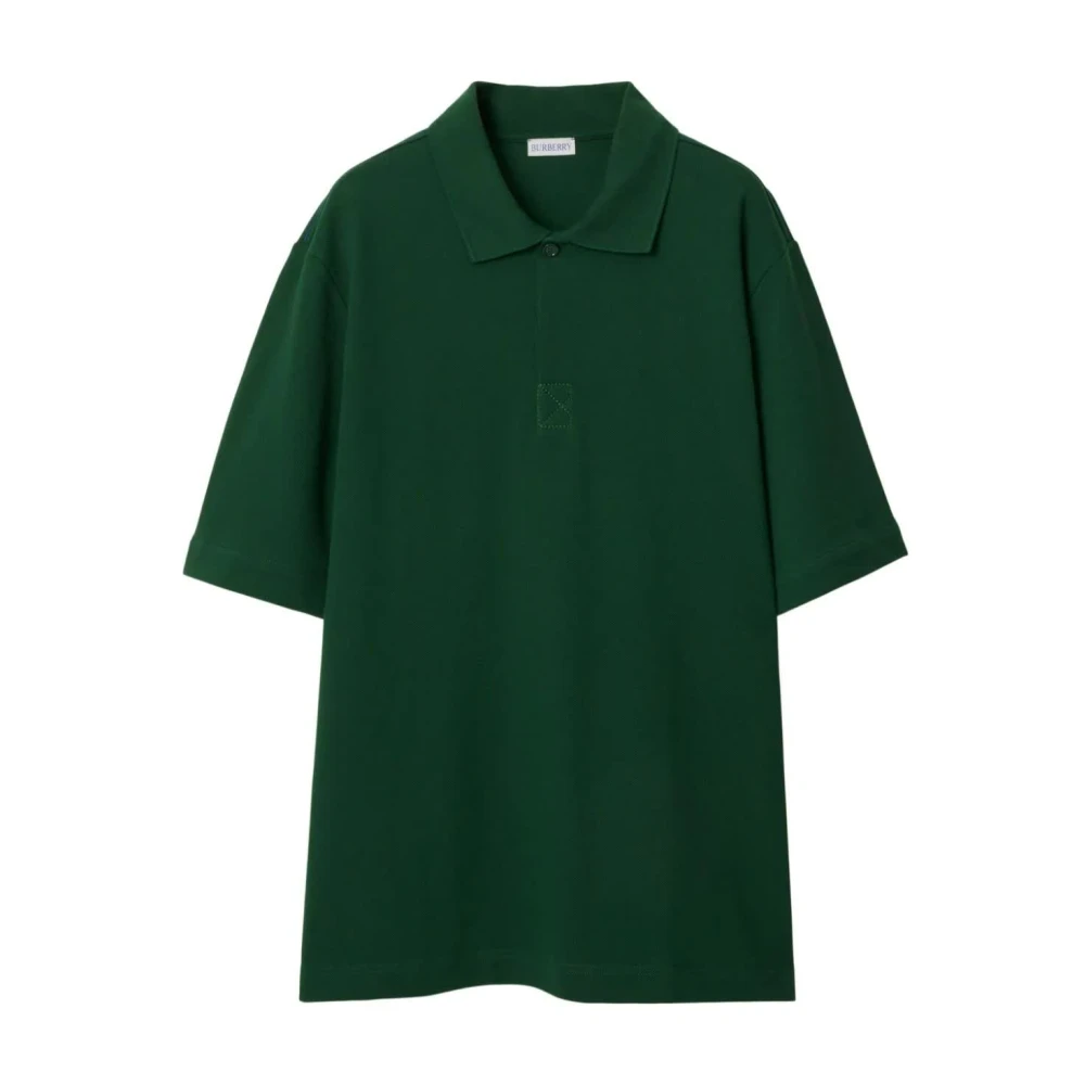 Burberry Katoenen Ivy T-Shirt Green Heren