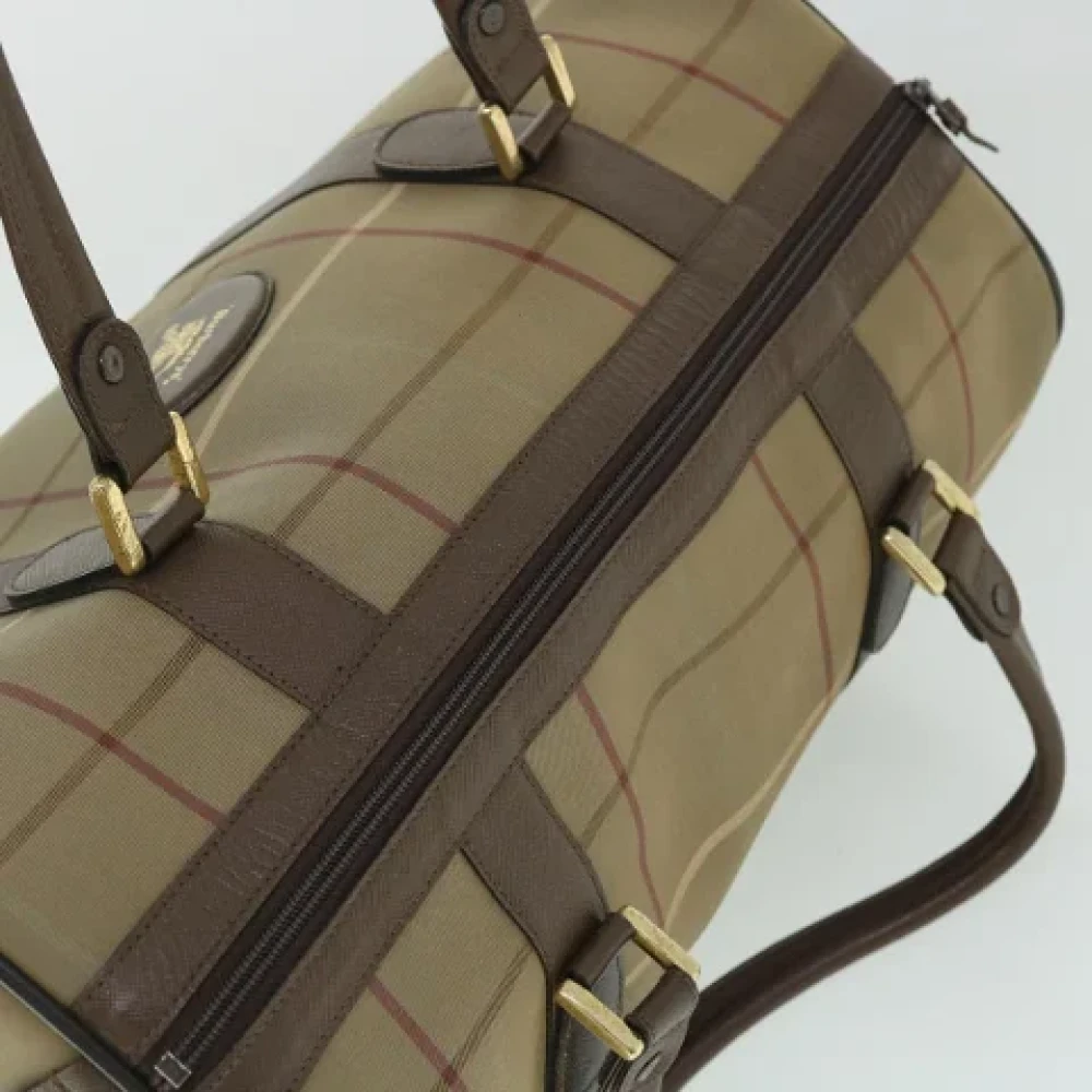 Burberry Vintage Pre-owned Canvas travel-bags Brown Dames