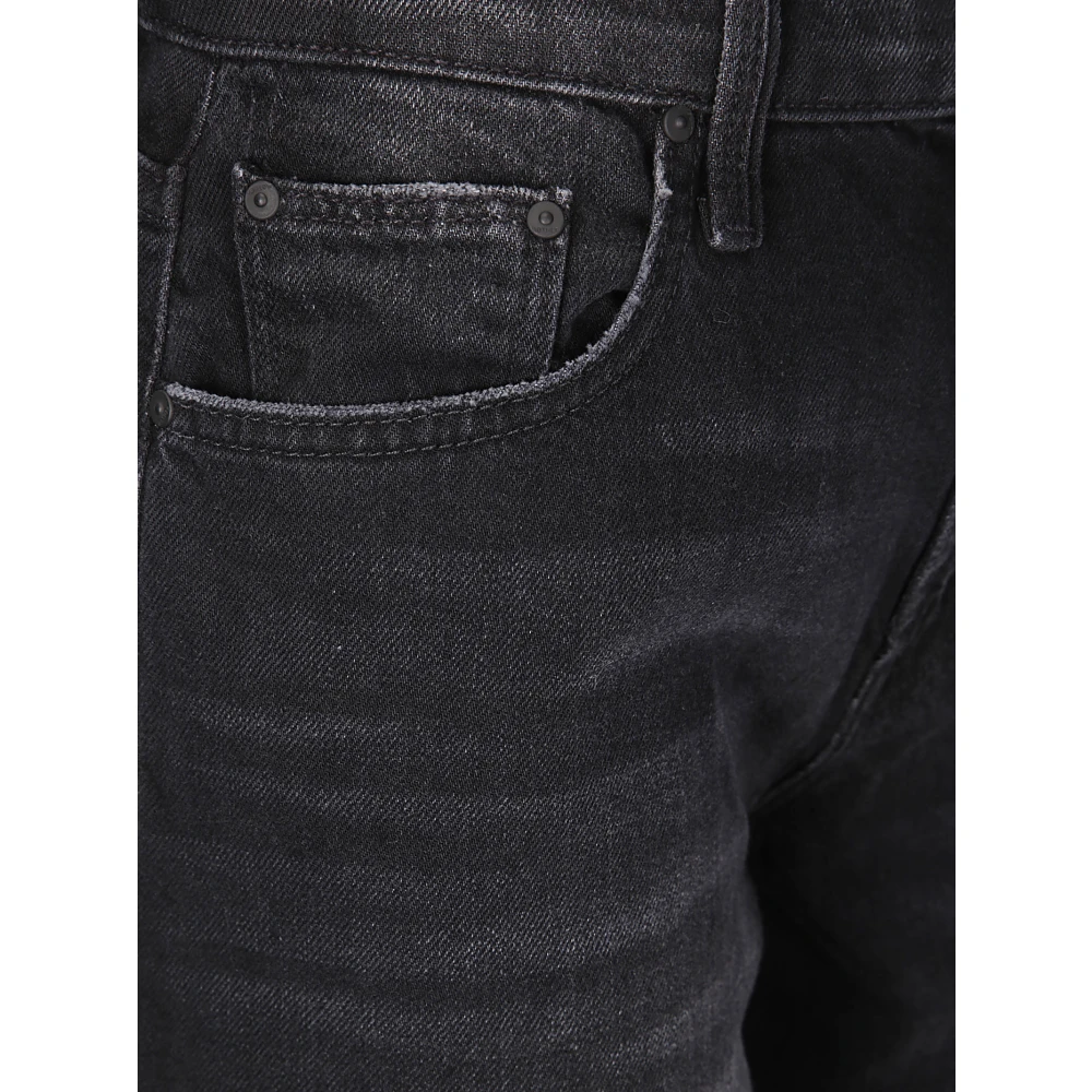 Mother Hoge Taille Palazzo Jeans Black Dames